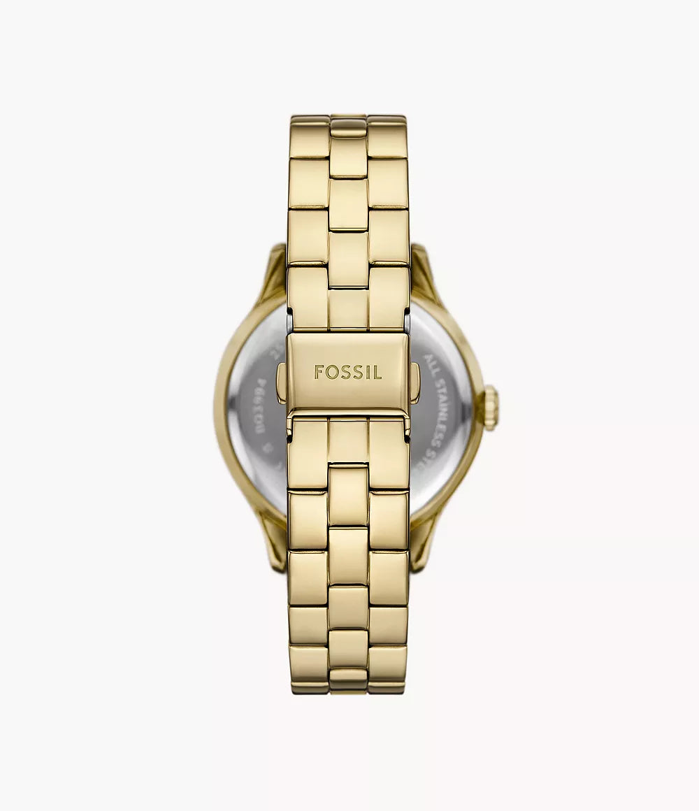 Fossil Brynn Multifunction Gold-Tone Stainless Steel Watch