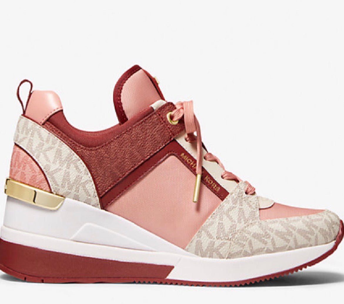 Michael Kors Georgie Mixed-Media Trainer