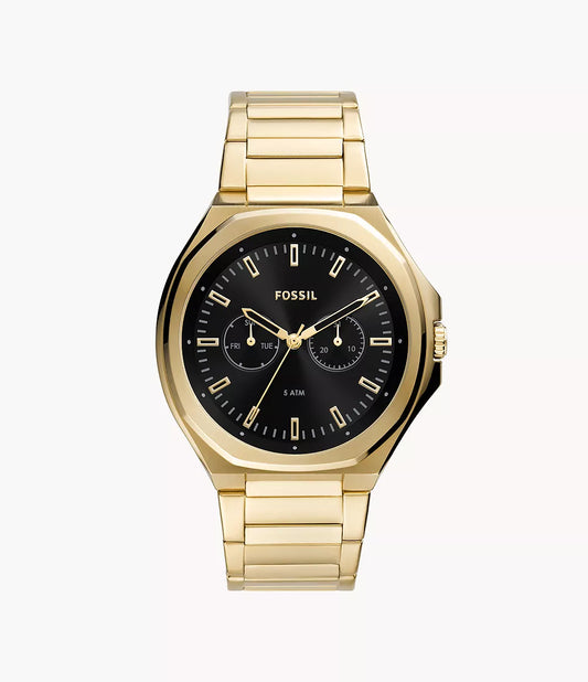 Fossil Evanston Multifunction Gold-Tone Stainless Steel Watch