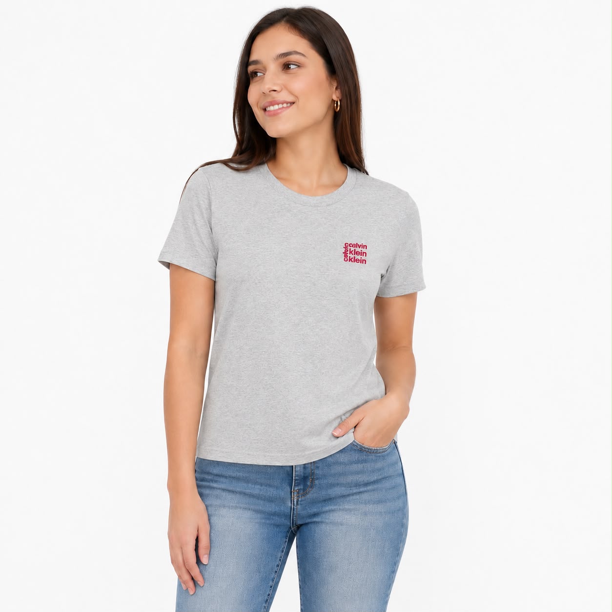 Calvin Klein Women's gray short sleeve t-shirt