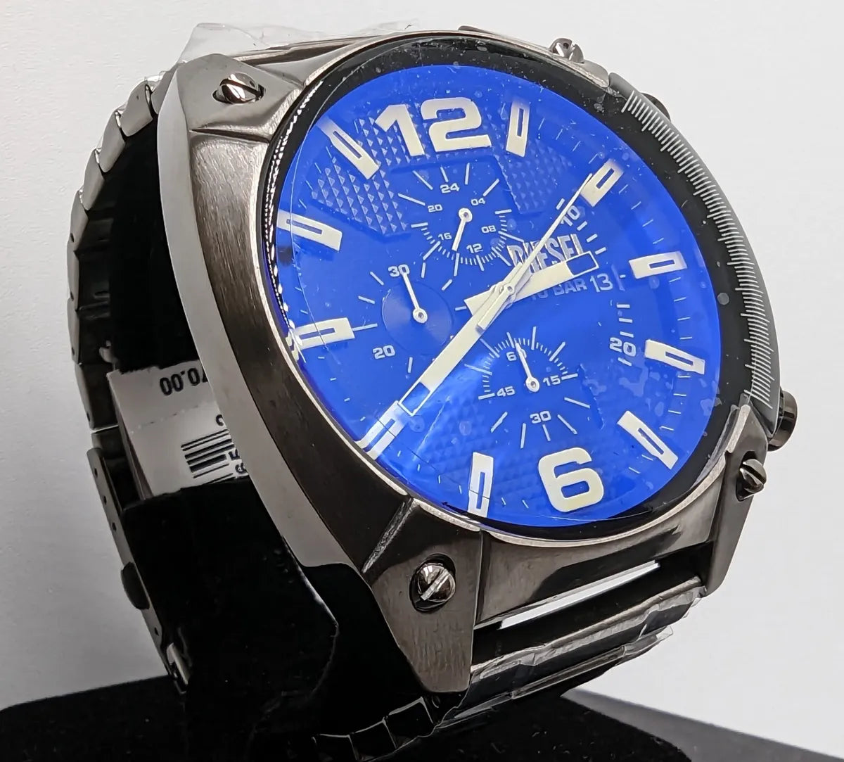 Diesel Men's Overflow Chronograph Gunmetal Tone Stainless Steel Watch
