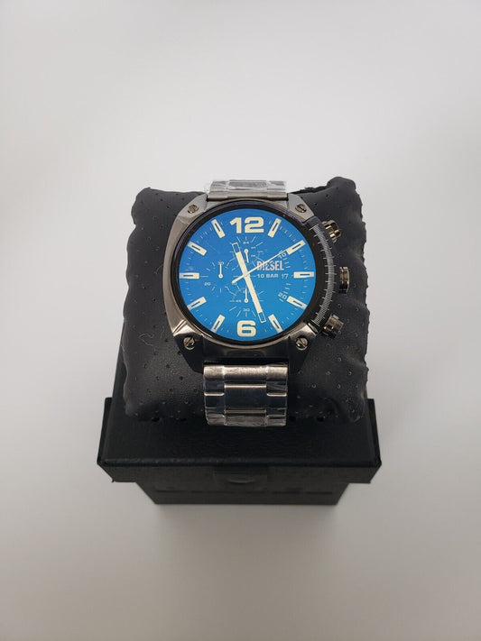 Diesel Men's Overflow Chronograph Gunmetal Tone Stainless Steel Watch