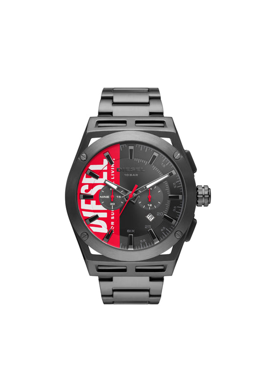 Diesel Timeframe hronograph gunmetal-tone stainless steel watch
