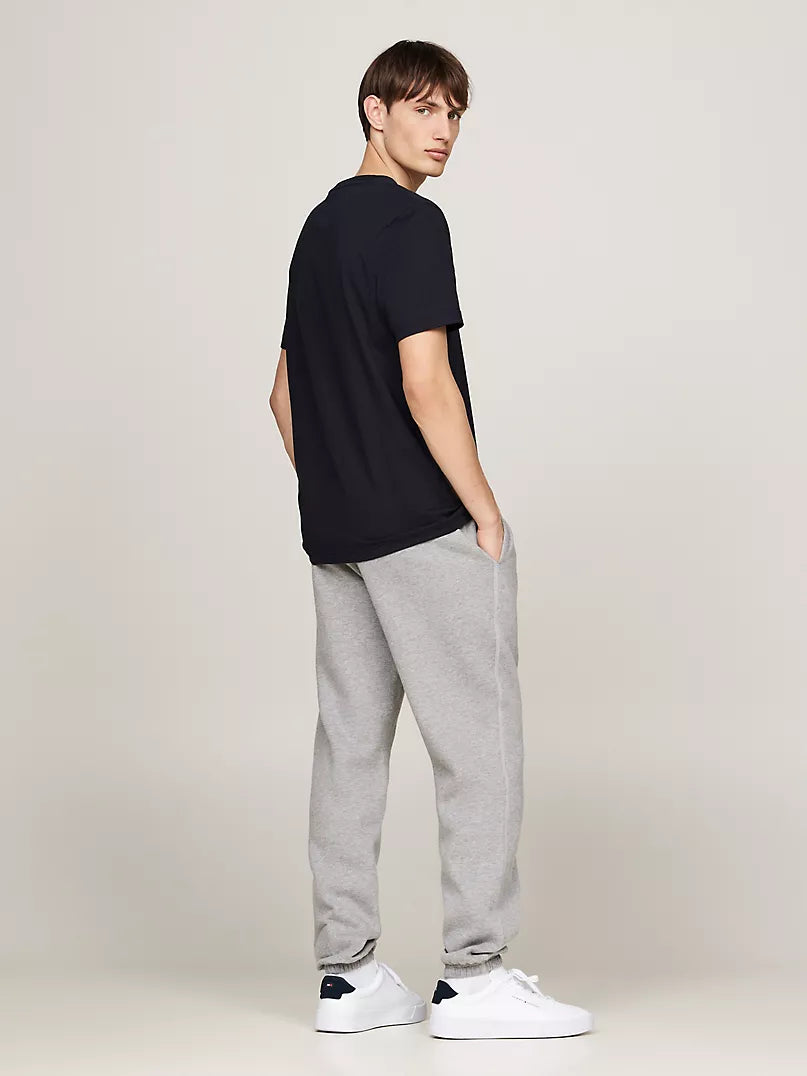 Tommy Ribbed Inset Logo T-Shirt