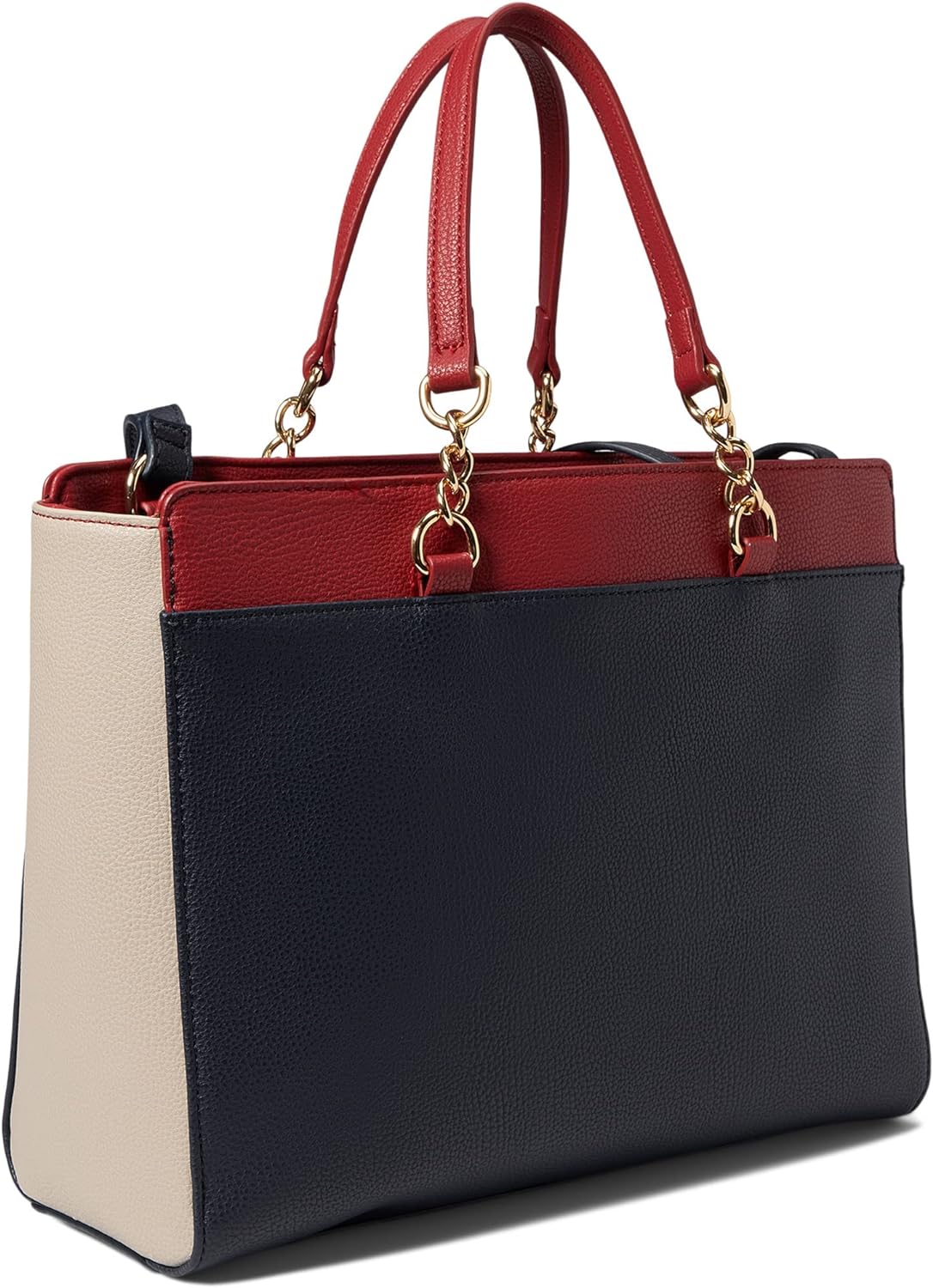 Tommy Hilfiger Antonella II Convertible Satchel Square Monogram Jacquard