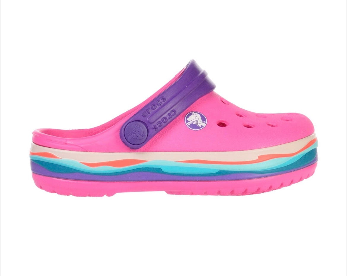 Crocs Slapi Crocband Wavy Band Clog K