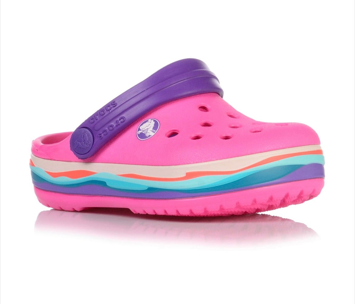 Crocs Slapi Crocband Wavy Band Clog K