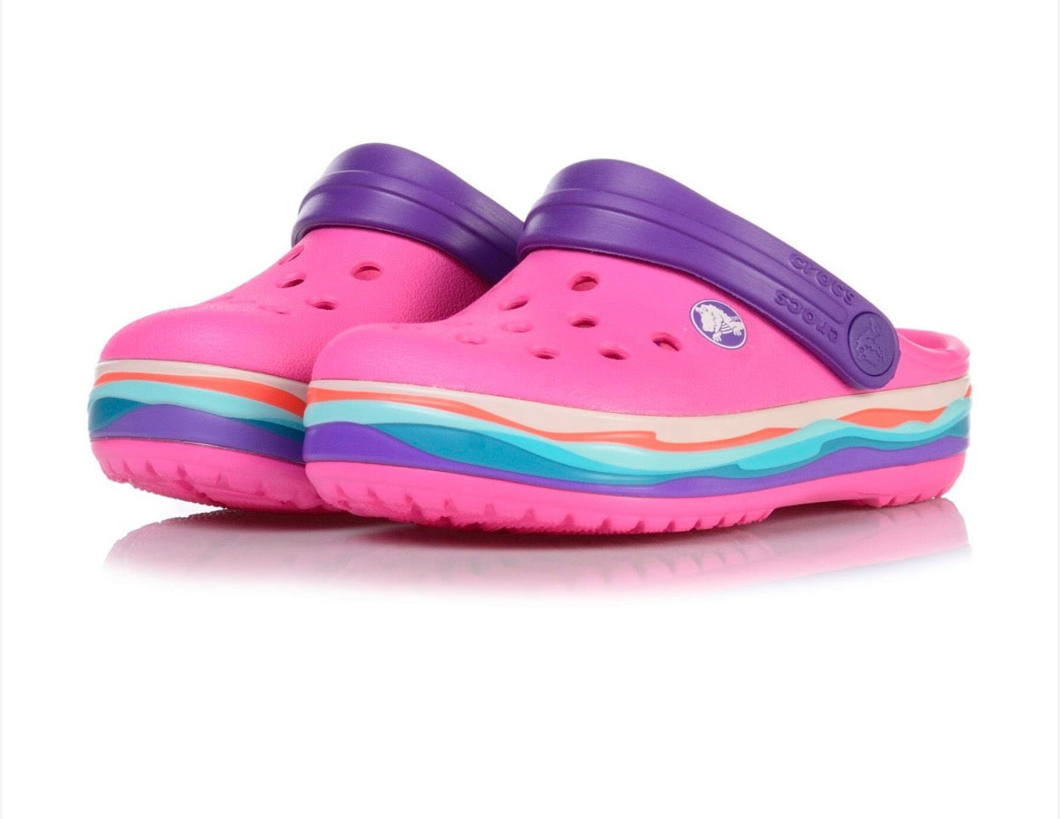 Crocs Slapi Crocband Wavy Band Clog K