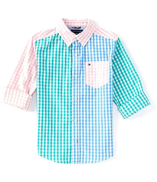 Tommy Hilfiger Big Boys 8-20 Long-Sleeve Button Down Shirt