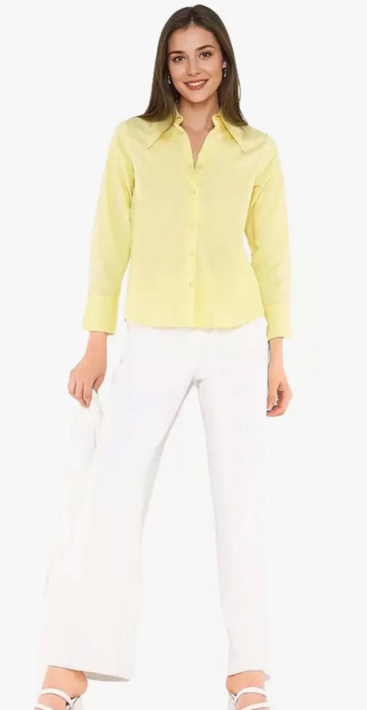 US Polo ASSN Poplin Solid Stretch Shirt