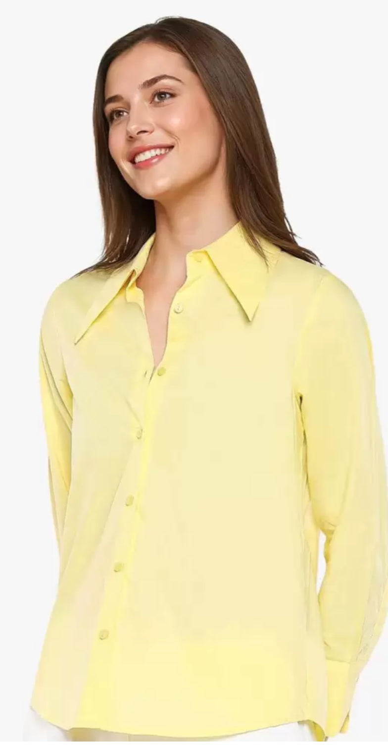 US Polo ASSN Poplin Solid Stretch Shirt