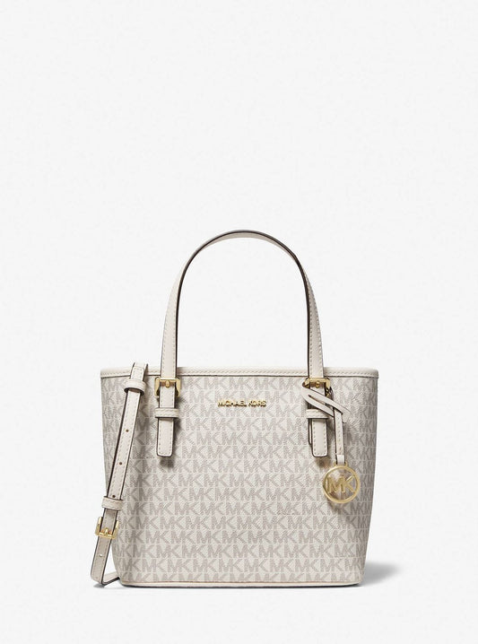 Michael Kors Jet Set Travel Extra-Small Logo Top-Zip Tote Bag