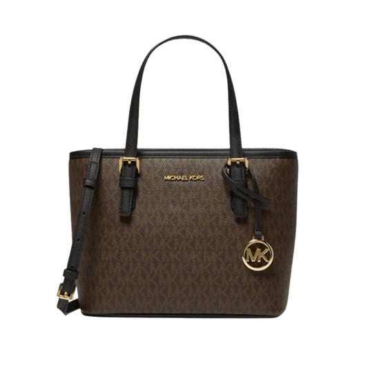 Michael Kors Jet Set Travel Extra-Small Top-Zip Tote Bag in Signature