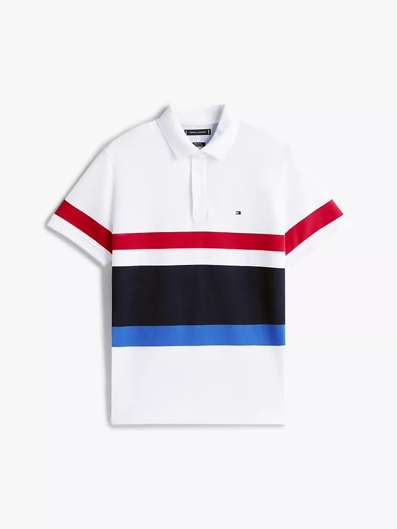 Tommy Hilfiger-Regular Fit Block Stripe Polo
