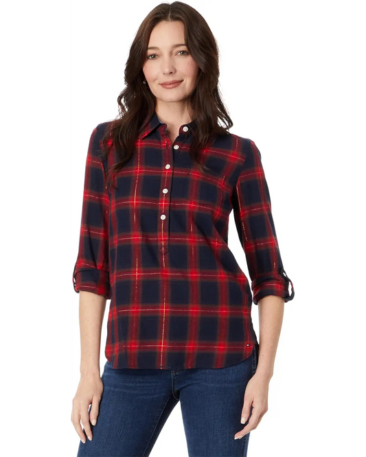 Tommy Hilfiger Plaid Popover Women’s Shirt