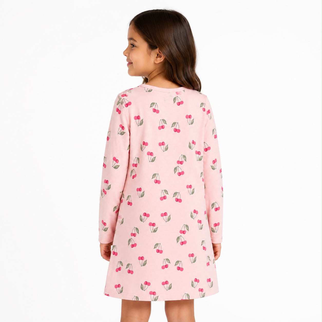 Carter’s Long-sleeved nightgown with cherry print for girls