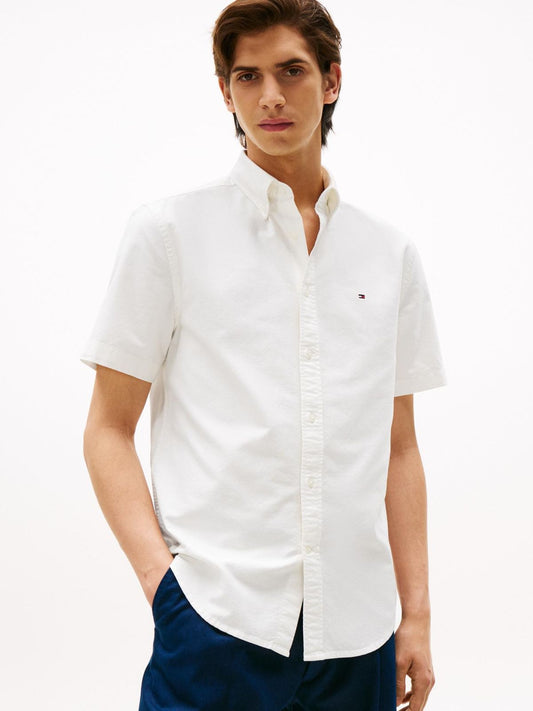 TOMMY HILFIGER CAMISA OXFORD DE MANGA CORTA