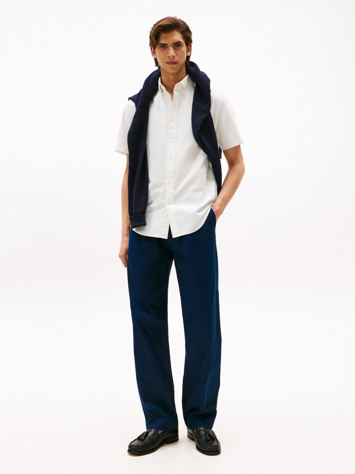TOMMY HILFIGER CAMISA OXFORD DE MANGA CORTA