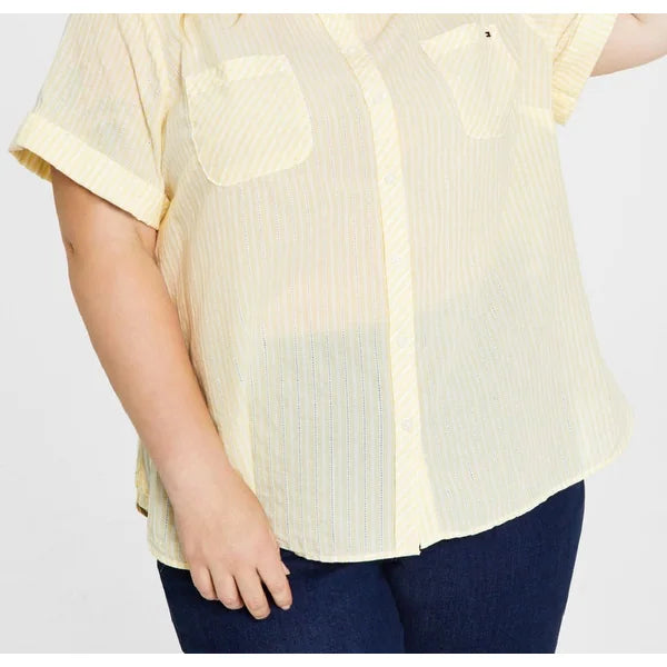 Tommy Hilfiger Petite Wrinkle Free No Iron Shirt