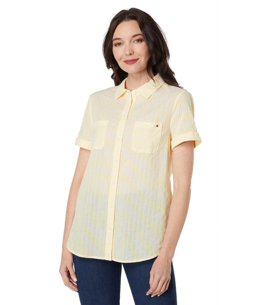 Tommy Hilfiger Petite Wrinkle Free No Iron Shirt