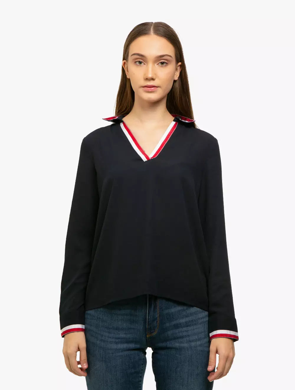 Tommy Hilfiger Tipped Pullover Top