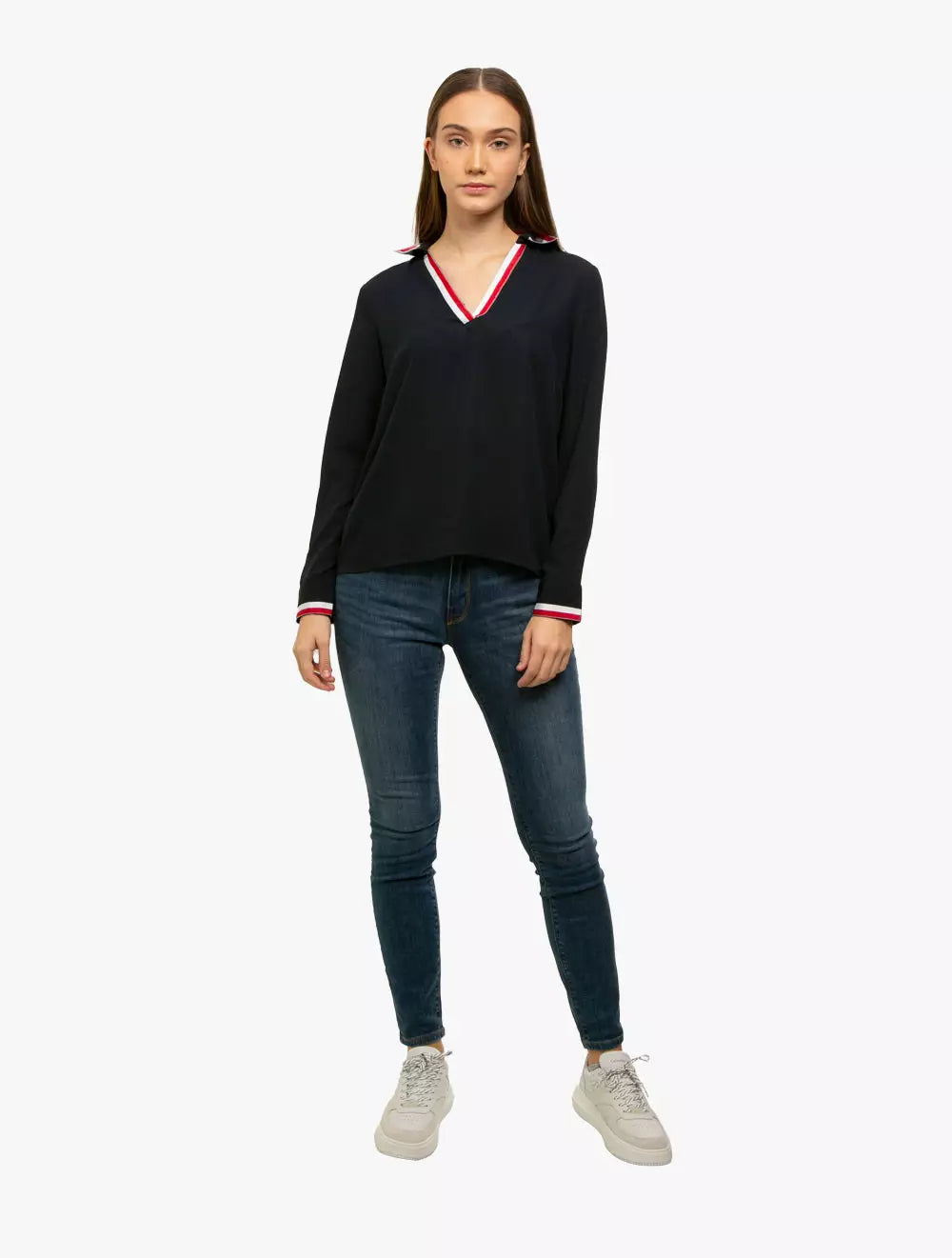 Tommy Hilfiger Tipped Pullover Top