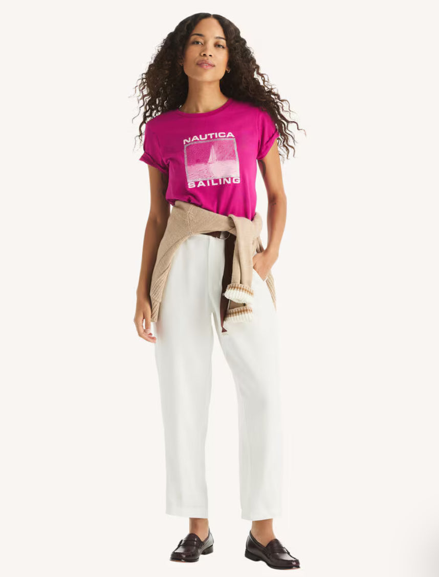 Náutica Rhinestone Sailing Graphic T-Shirt