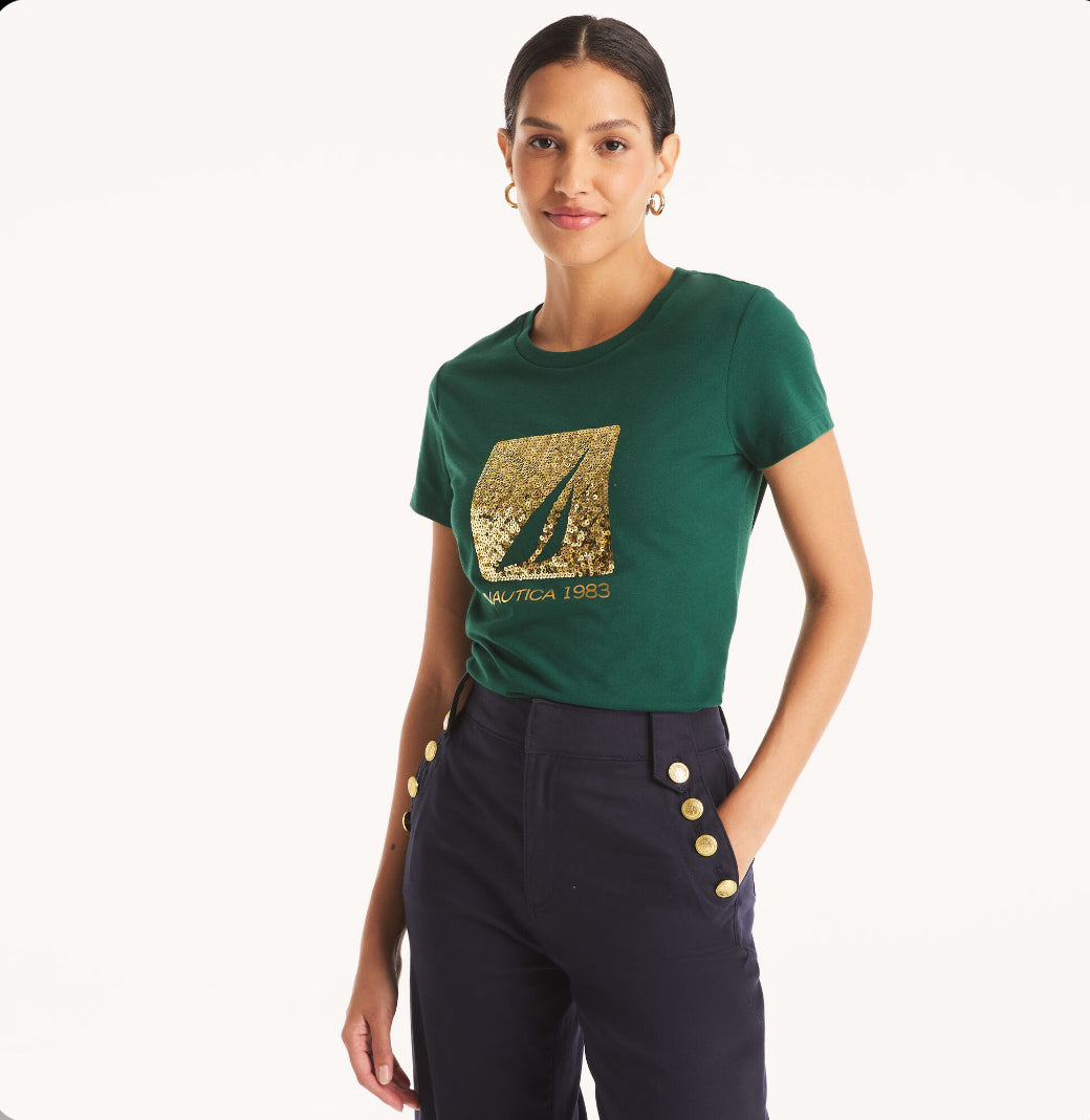 Náutica Sequin 1983 Graphic T-Shirt