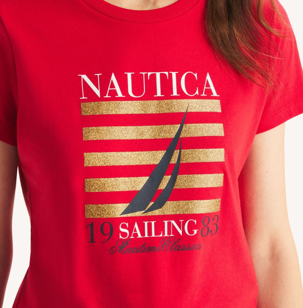 Náutica Classic Glitter Graphic T-Shirt