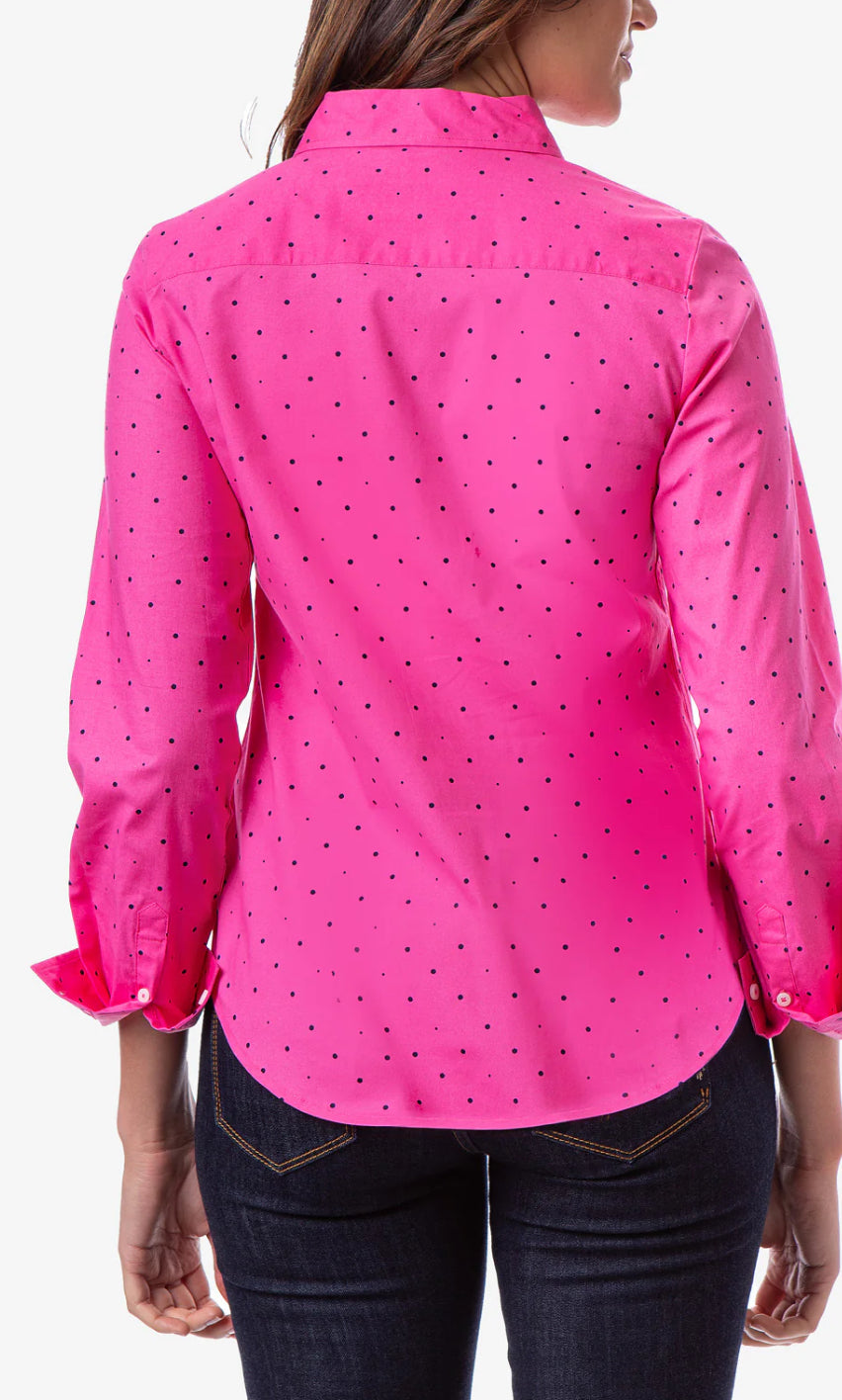 U.S Polo Assn Dot Poplin Long Sleeve Shirt