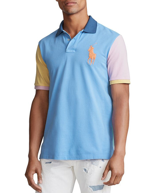 Polo Ralph Lauren Men's Multi-color Big Pony Mesh Polo Shirt