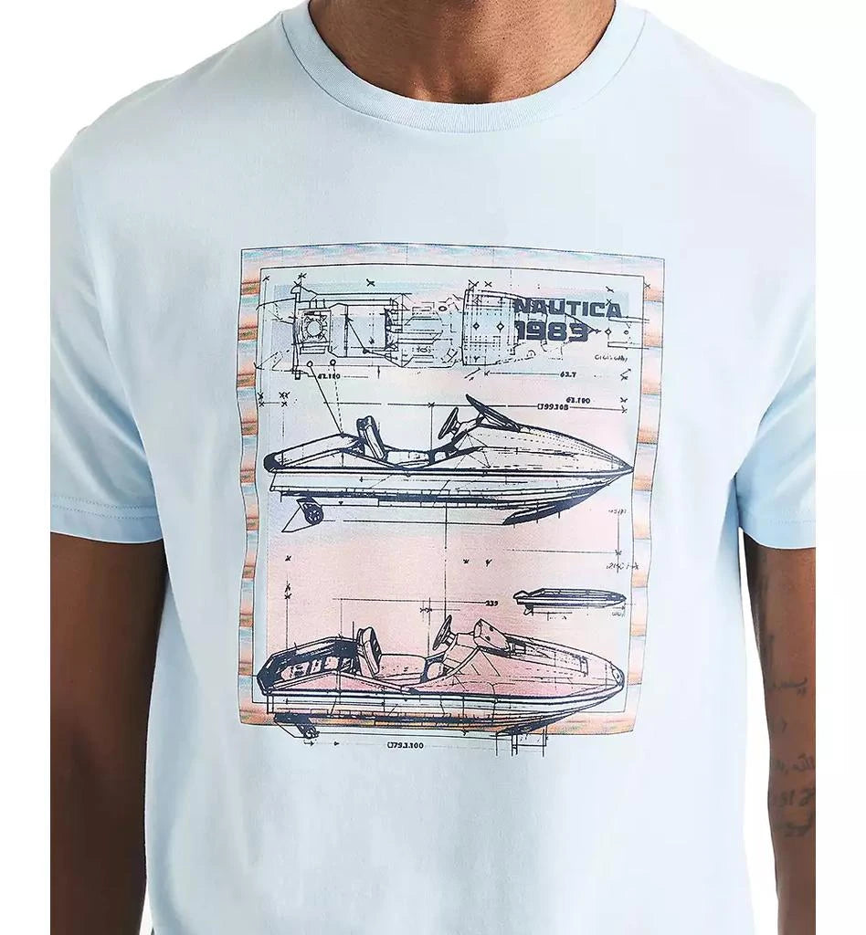 Nautica-Men's Jet Ski Graphic T-Shirt