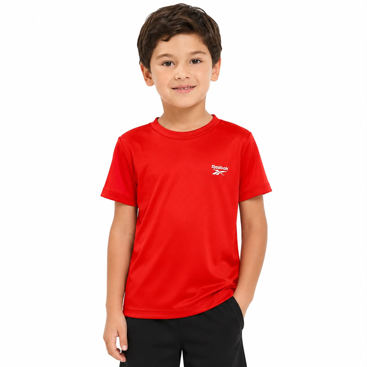 Reebok red sports shirt boys