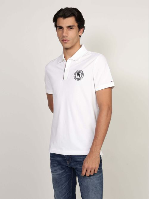 Tommy Hilfiger POLO CORTE REGULAR CON LOGO TH BORDADO EN EL FRENTE DE HOMBRE TOMMY HILFIGER