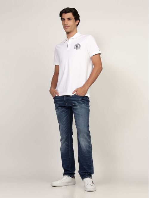 Tommy Hilfiger POLO CORTE REGULAR CON LOGO TH BORDADO EN EL FRENTE DE HOMBRE TOMMY HILFIGER