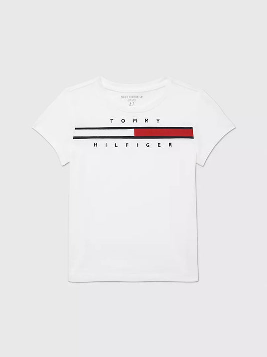 Tommy Hilfiger-Kids' Flag Stripe T-Shirt
