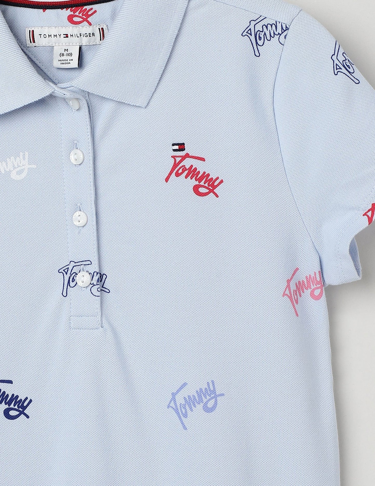 Tommy Hilfiger Kids- Vestido Polo Estampado Para Niñas