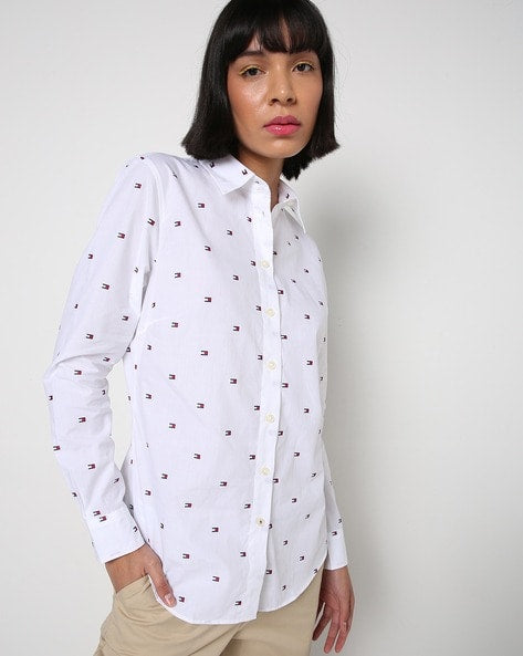 Tommy Hilfiger Felicia Logo Print Shirt