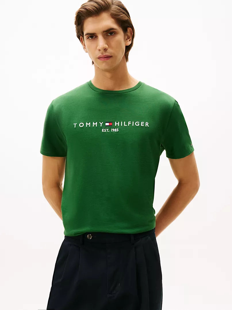 Tommy Hilfiger-Embroidered Tommy Logo T-Shirt