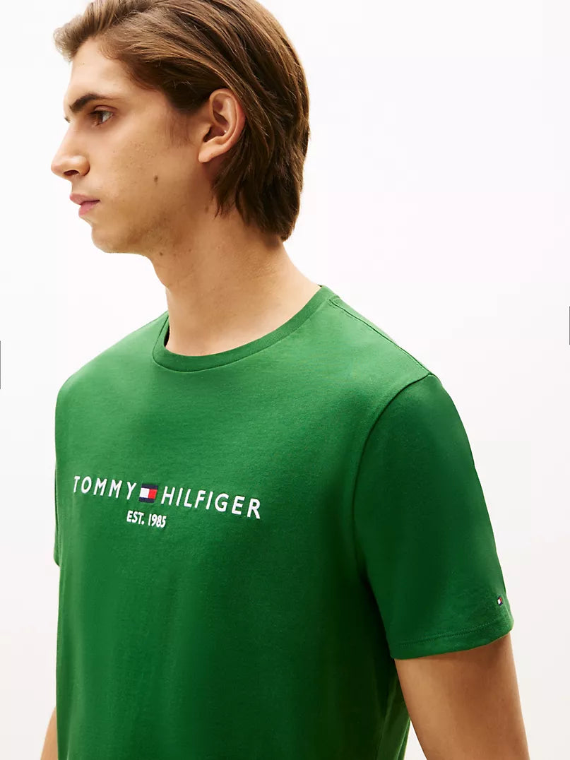 Tommy Hilfiger-Embroidered Tommy Logo T-Shirt
