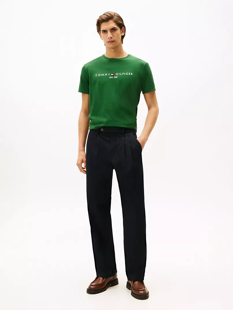 Tommy Hilfiger-Embroidered Tommy Logo T-Shirt