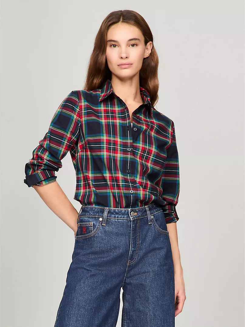 Tommy Hilfiger laid Cotton Poplin Shirt