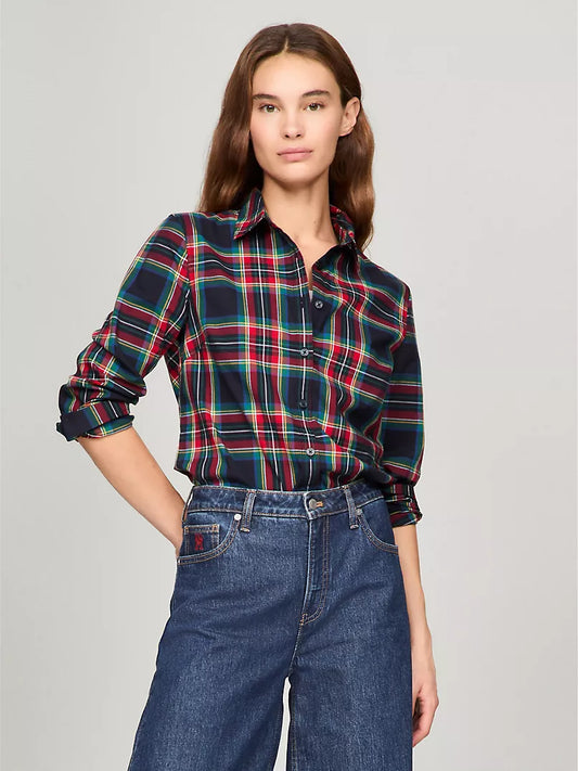 Tommy Hilfiger laid Cotton Poplin Shirt