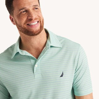 Nautica-Big & Tall Striped Classic Fit Polo