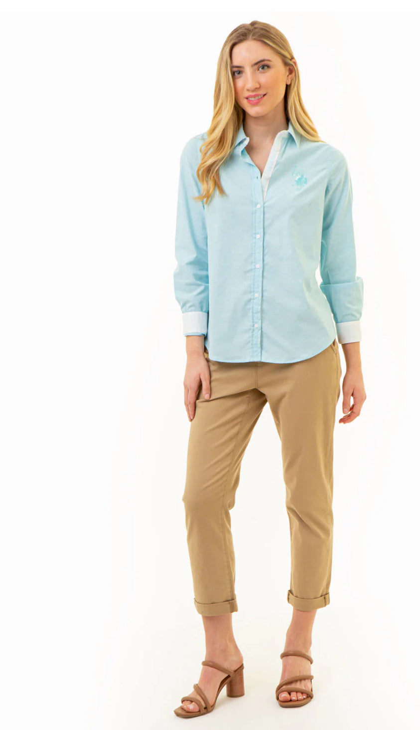 U.S Polo Assn Tonal Oxford Long Sleeve Shirt
