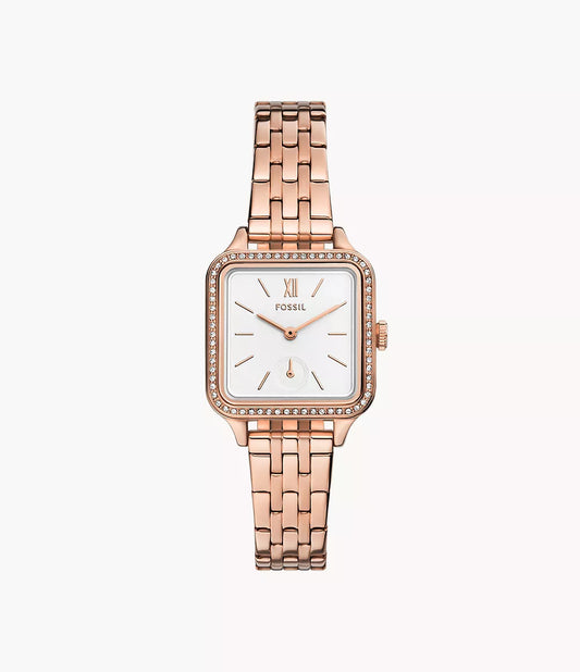 Fossil Colleen Three-Hand Rose Gold-Tone Stainless Steel Watch