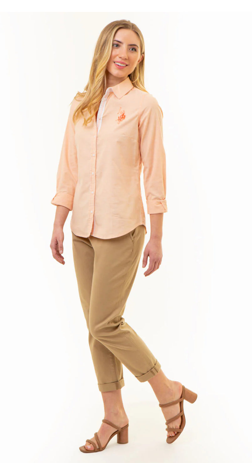 U.S Polo Assn Tonal Oxford Long Sleeve Shirt