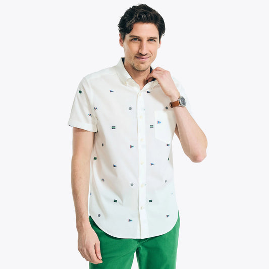 Nautica 1983 Sustainably Crafted Printed Short Sleeve Shirt