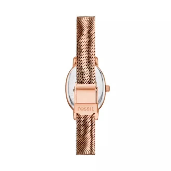 Fossil Penny Three-Hand Rose Gold-Tone Stainless Steel Watch