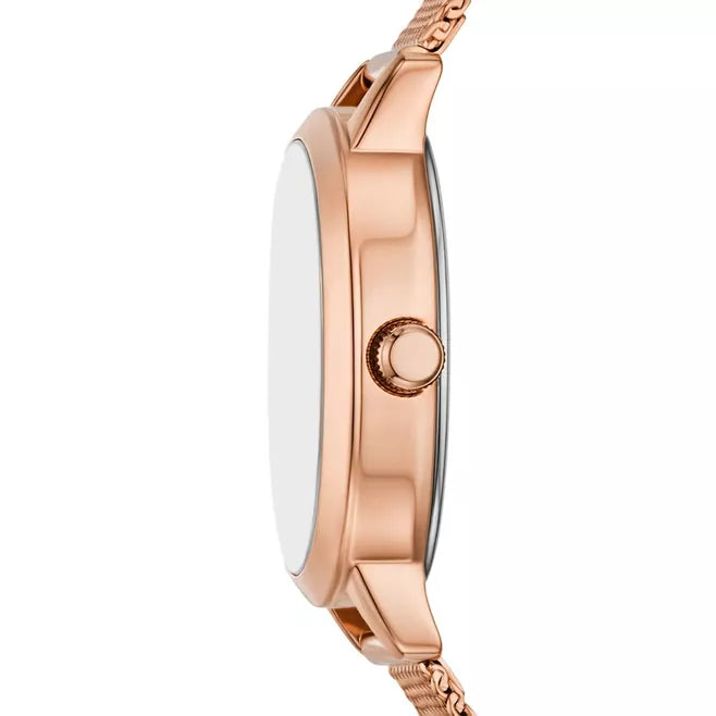 Fossil Penny Three-Hand Rose Gold-Tone Stainless Steel Watch
